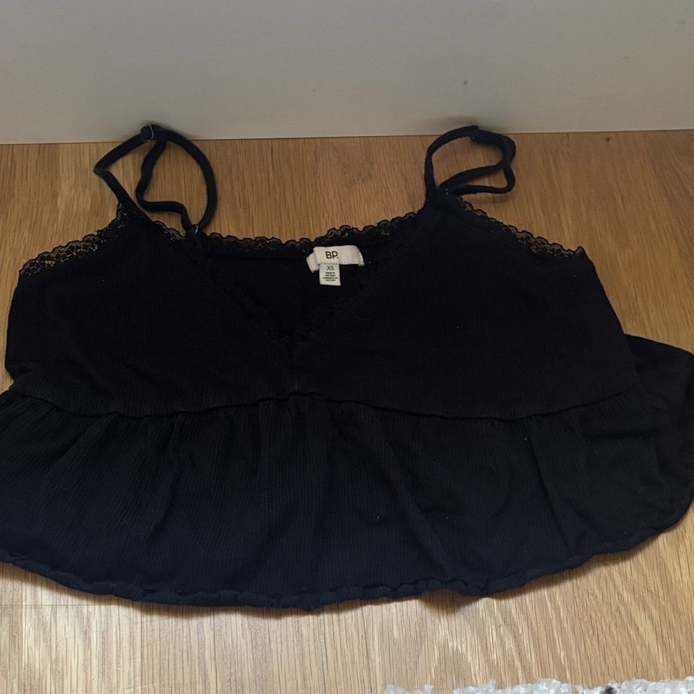 BP Black Camisole with Lace Detail